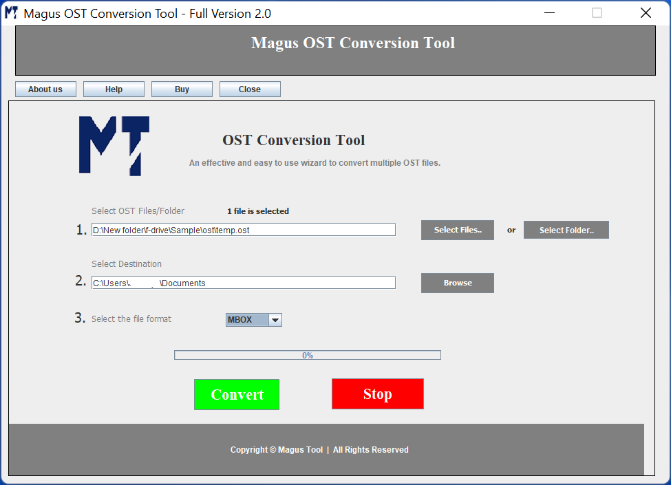 convert outlook to mbox