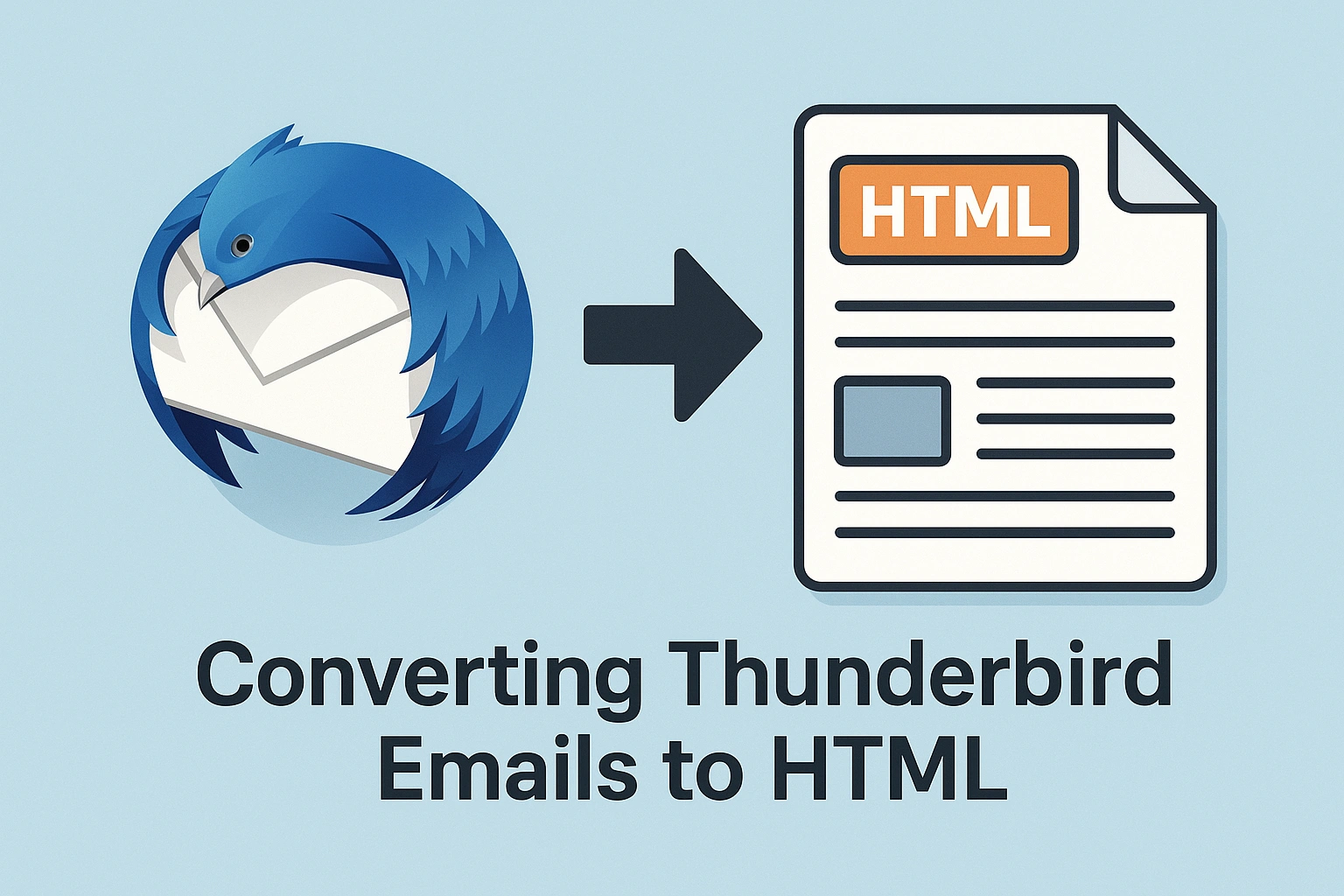 converting thunderbird to HTML 